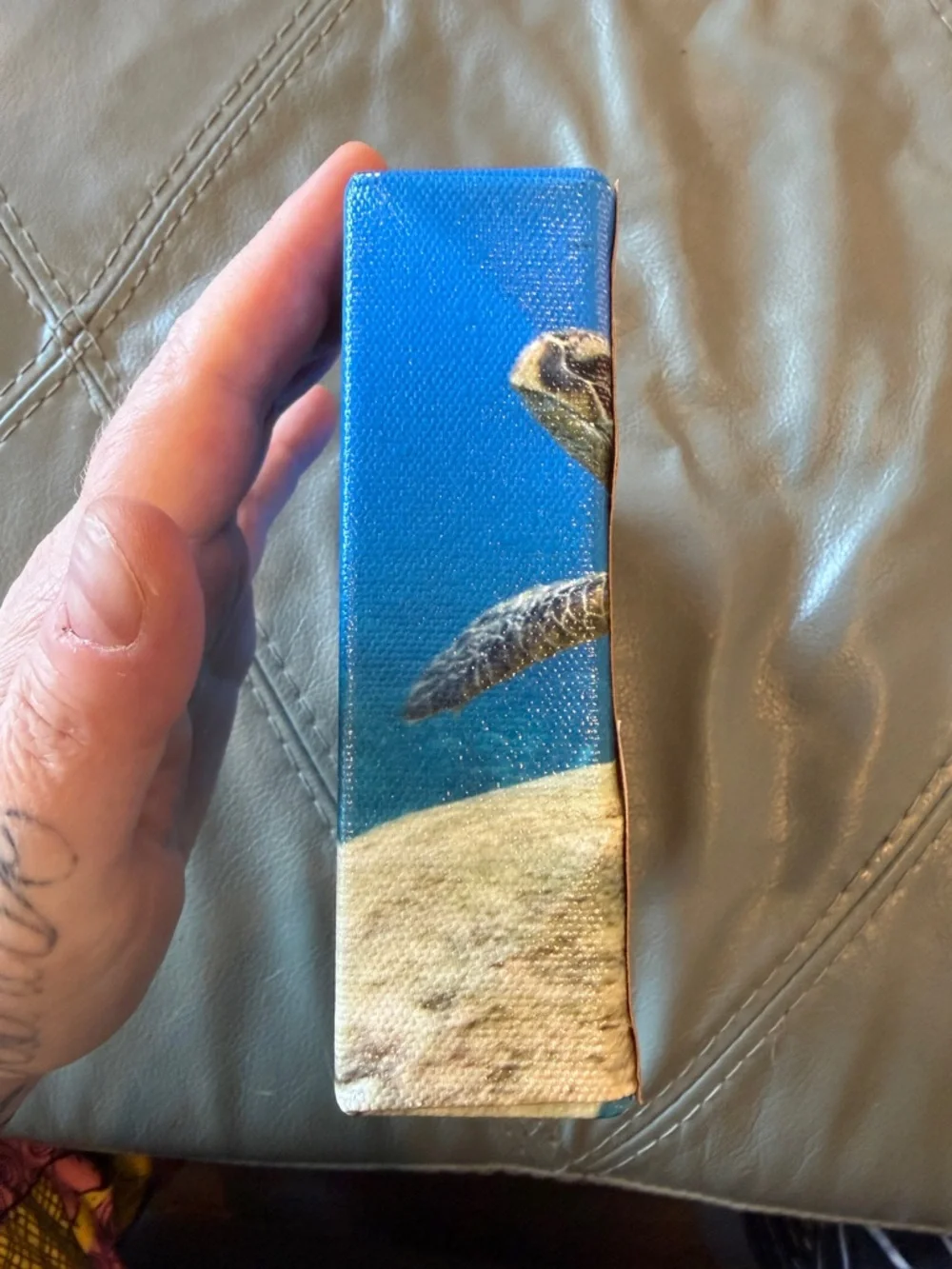 🟣 3/$30 - 7” x 5” Sea Turtle Ocean Canvas Wall Art - Picture 5 of 10